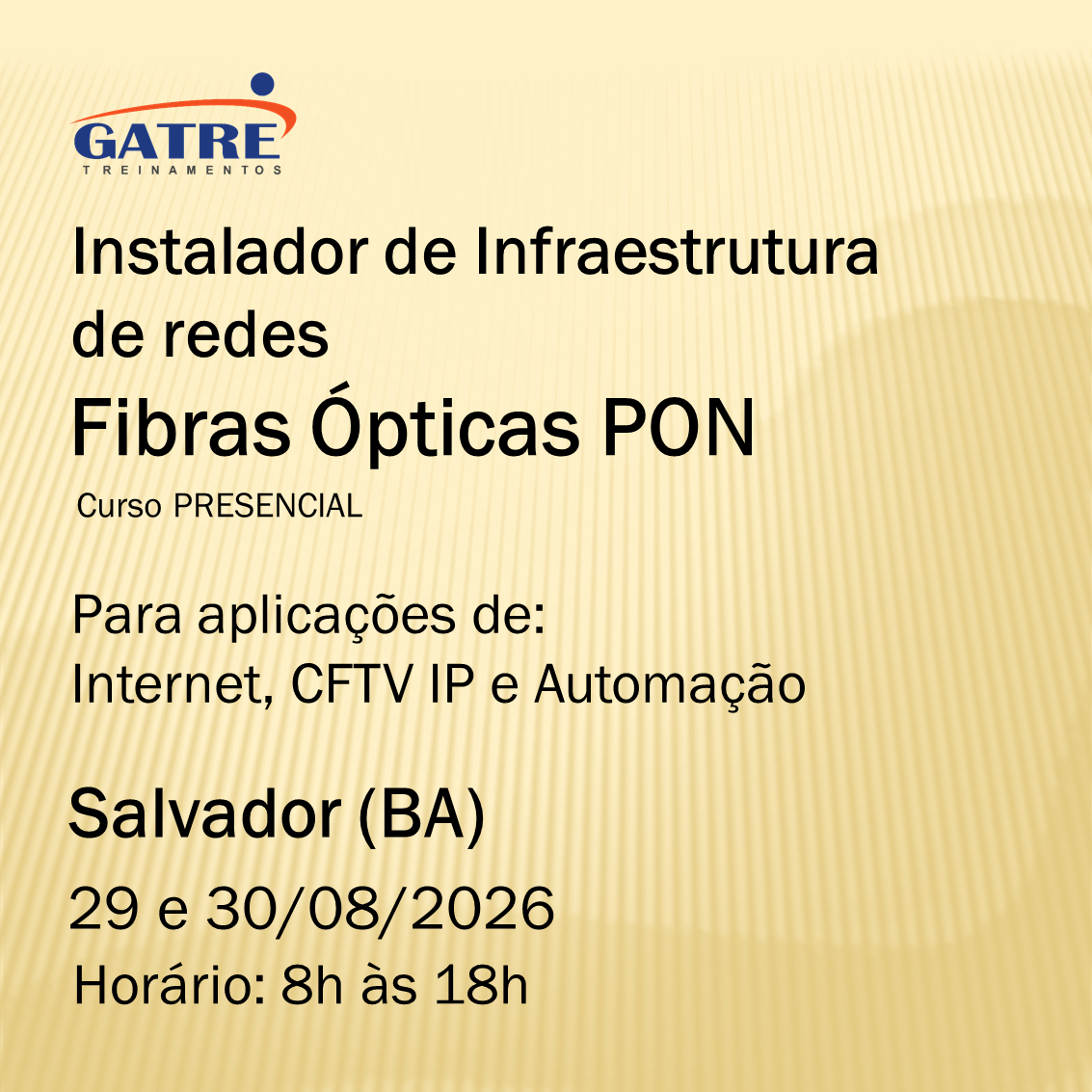 Salvador (BA) - 29 e 30/08/2026
