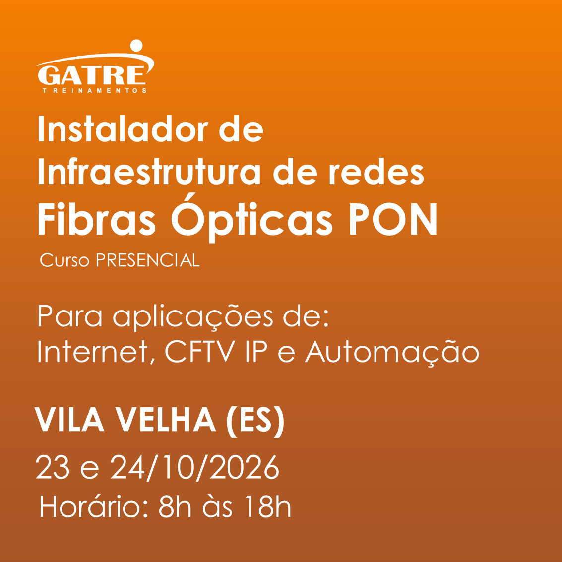 Vila Velha (ES) - 23 e 24/10/2026