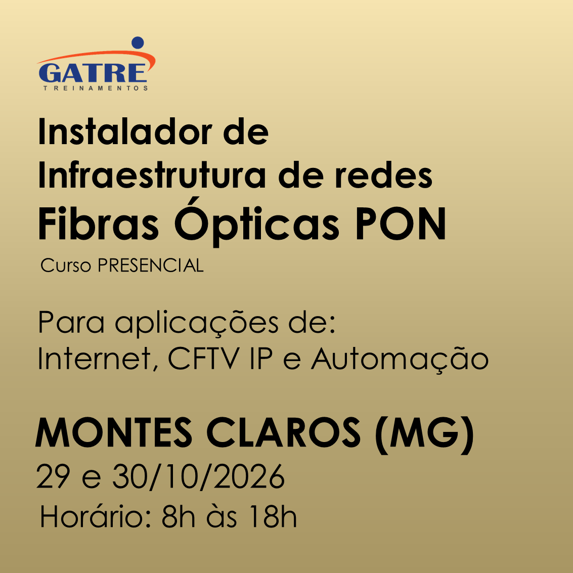 Montes Claros (MG) - 29 e 30/10/2026